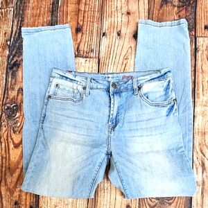 7 for all Mankind Slimmy Jeans Boys Size 16 Slim Straight Leg Light Wash